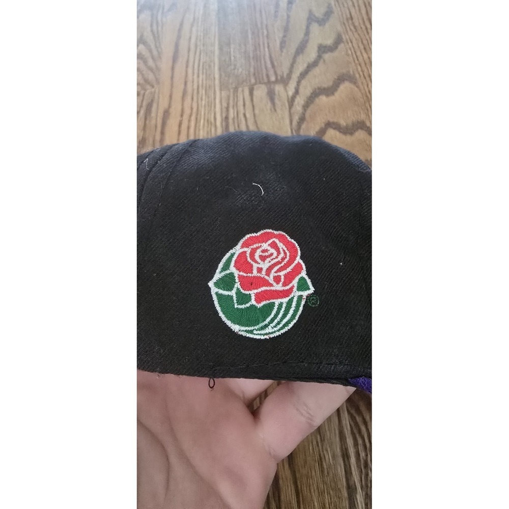 Vntg '96 Northwestern University Rose Bowl Hat/ Cap Black Adult Snapback Closure - Picture 6 of 7